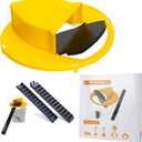 Mouse Trap Bucket- 5 Gallon Bucket Lid Mouse Rat Trap- Automatic Reset Flip and Slide Mouse Trap - Humane Mouse Rat Traps for Indoor Outdoor Use (Golden-1Pack)