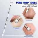 3 x Professional Blackhead Remover Pimple Popper Tools Kit, Pore Prep Scraper, Precision Nose Blackhead Extractor Tweezers, Black Head Removal for Face Acne, Whitehead Popping Extractor, Blemish Comedone