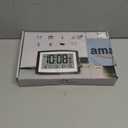 WallarGe Atomic Clock with Indoor Temperature and Humidity, 12.5 Inch Self-Setting Digital Wall Clock or Desk Clock, Battery Operated Digital Clock Large Display for Seniors, Auto DST