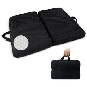 Esme L&H Portable Seat Cushion, Breathable 3D Fabric Foldable Seat Cushion for Stadium Bleachers/Airplane Travel; Soft, Thick & Ligheweight; Versatile Cushions for Bleachers, Flights, Camping, Office