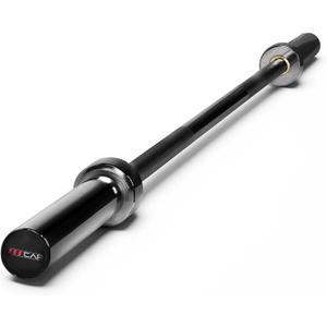 CAP 24lb 6ft Olympic Barbell, Black, Strength Training