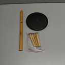 Wisuce Bamboo Coffee Mug Holder Tree, Thicker Base Coffee Cup Holder Stand for Counter, Mug Rack with 6 Hooks, Black Base