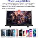 18" Screen Magnifier for Cell Phone, Mobile Phone 3D HD Magnifying Projector Screen Enlarger for Movies, Videos and Gaming, Foldable Phone Stand with Screen Amplifier,Gifts for Mom Dad