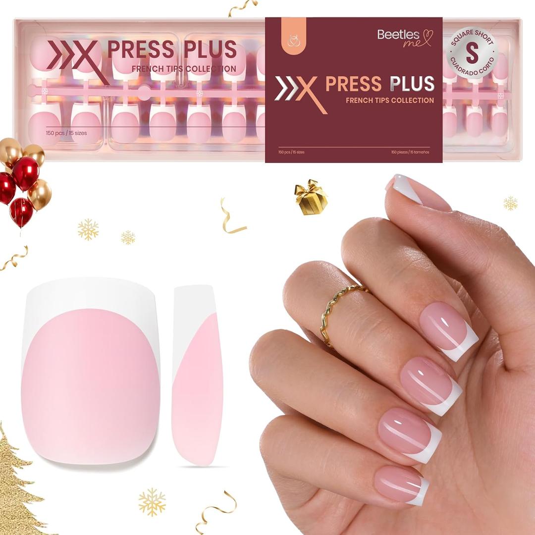French Tip Press On Nails-DT092