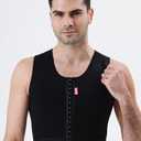 Mens Chest Compression Shirt – Gynecomastia Tank Top Shapewear for Men (Black, S)