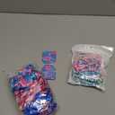 15 Set Hawaiian Bohemia Bracelet and Scrunchie Bulk Pink and Blue Cartoon Party Thank You Gift for Girls Birthday Party Favor Silk Hair Ties Plumeria Friendship Bracelets