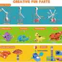 Dinosaur Marble Run Building for Kids: 3 4 5 6 7 8 Years Old Kids Dinosaur Building Blocks Toys - Preschool Montessori Game Compatible with Major Brands for Boys Girls