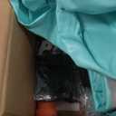 AKSPORT 5pcs Set of Inflatable Gymnastics Air Mat Tumble Track Tumbling Mat Floor Mats with Electric Air Pump for Home Use/Training/Cheerleading/Beach/Park and Water (Mint Green-5pcs)