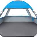 Venustas Beach Tent Sun Shelter for 3 Person, UPF 50+ UV Protection Beach Canopy, Lightweight and Easy Setup Cabana, Portable Shade Tent Sky Blue, 3 Person