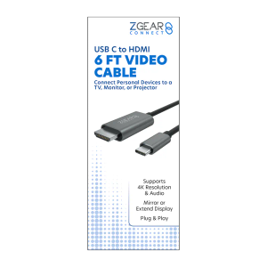 ZGear USB C to HDMI Video Cable, 6 ft