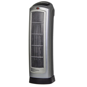 Lasko Oscillating Digital Ceramic Tower Heater for Home with Adjustable Thermostat, Timer and Remote Control, 23 Inches, 1500W, Silver, 755320