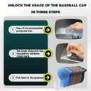 Hat Stands, 14-Slot Baseball Cap Organizer Rack, Clear Acrylic Hat Holder for Wall/Door/Closet-SpaceSaving Display &Dust-Proof Storage for Caps, Fitted Hats