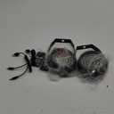Battery Strobe Light Halloween, Rechargeable White Strobe Lights USB Powered Remote Control & Sound Activated Wireless LED Strobe Light for Party DJ Disco Stage Dance Wedding - 2Pack