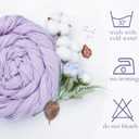 6 Pack Lilac Purple Table Runner 10ft Boho Gauze Fabric Cheesecloth Table Runner 35 x 120 Inch Rustic Sheer Runner for Holiday Baby Shower Home Dcor Party Wedding Decoration