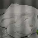 Dreaming Casa Solid Sheer Curtains Living Room White Rod Pocket Voile Draperies Window Treatment 42" W x 84" L 2 Panels