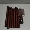 Solid Wooden Coat Rack Freestanding, New Zealand Pine Coat Tree with 8 Hooks & 3 Adjustable Sizes for Coats, Hats, Handbags and Scarves, Space Saving for Entryway/Office/Bedroom (Brown) (1 PC)