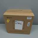 funest Bathroom Trash Can, 3.3 Gallon Slim Trash Can with Lid, Adsorption Garbage Can with Press-Top Lid, Small White Narrow Plastic Trash Bin for Bathroom, Office, Bedroom, Living Room