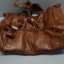 Large Leather Diaper Bag, Tote Diaper Bag Leather Modern, Travel Essential, Diaper Bag Backpack with Changing Pad, Laptop Compartment, Multiple Pockets, Brown Diaper Bag Leather