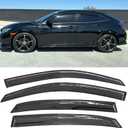 Side Window Visors rain Guards Vent Deflectors Compatible with Honda Civic Hatchback 2016-2021, Vent Deflector Window Rain Guard Sun Shade Visors, Car Acessories 4PCS 2016 2017 2018 2019 2020 2021