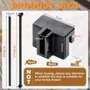 Epakh 8 Pieces Metal Hanging Divider Rail Clip File 4 Pieces File Cabinet Rails for Hanging Folder Frame for Storage