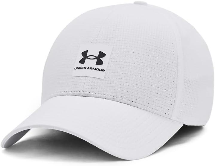 Under Armour Mens Iso-chill ArmourVent Stretch Fit Hat (X-Large-XX-Large, (100) White / / Castlerock) Under Armour Mens Iso-chill ArmourVent Stretch Fit Hat (X-Large-XX-Large, (100) White / / Castlerock)
