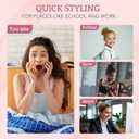 Hair Bun 100% Human Hair Natural Straight Messy Bun Hair Piece with Elastic Scrunchie for Women & Girls- 2 PCS Jet Black