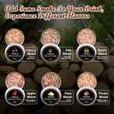 Cocktail Smoker Kit With Torch, 6 Flavors Wood Chips, Drink/Bourbon/Old Fashioned Smoker Kit, Whiskey Gifts for Men, Dad, Husband,Boss, Boyfriend (Without Butane) (Black)