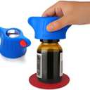 Remedic Medicine Bottle Opener with Magnifier & LED Light  Easy Grip Aid for Weak Hands  Non-Slip Mat for One-Handed Use  Arthritis-Friendly Multi-Opener  Senior Care Tools