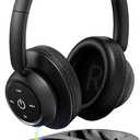 ZUPVIY Wireless Headphones for TV Watching, TV Headphones Wireless for Seniors with Transmitter Charging Base, Support Optical,AUX,RCA and USB, High Volume No Audio Delay, Plug and Play, Black