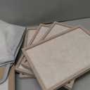 Puzzle Board with 4 Sorting Trays, Playing Surface with Protective Cover for 1000 Pieces, 31.5" x 23.6" Felt Display Board