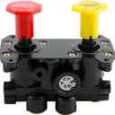 Misakomo 800516 MV-3 Dash Air Brake Control Valve - MV3 Trailer Parking Brake Valve - Compatible with Volvo 3948331, Bendix 065157 065697, Velvac 4790208 5001230, and Western Star Peterbilt Kenworth