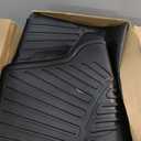 Floor Mats for 2015-2025 2026 Chevrolet Express & GMC Savana 1500/2500/3500,TPE All Weather Protection Chevy Express Front Row mat, Black mat Accessories