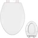 V-Shape Toilet Seat, Soft Close, Quick Release, White PP