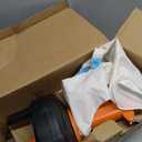 Drain Snake, Drain Auger with Drill Attachment, 25 Feet Plumbing Snake Auto Feed Flexible Hair Drain Clog Remover for Kitchen, Bathrom and Shower Sink with Gloves (Orange)