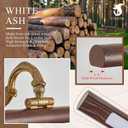 VitaLink Picture Lights for Wall, Remote Control Hardwired Artwork Picture Lighs 27.5 Long Retro Gold Wall Paintings Display Lighting Swing Arms Wooden Wall Lamp Bathroom Vanity Light Dimmable