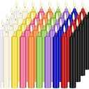 100-Pack 4-Inch Colored Taper Candles | Vibrant Assorted Hues | Ideal for Weddings, Parties, Home Decor & Special Events (Multicolor)