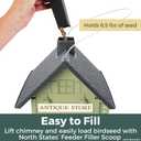 North States Village Collection - Antique Store Birdfeeder for Outdoors, Holds 6.5 Lbs of Seed in Green