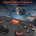 DAREU H101X Wireless Gaming Controller for PC Windows,IOS,Steam,Mac OS,Android and TV,Gamepad with Dual-Vibration One Click Wake up Function (Black)