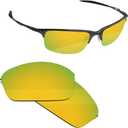 Boldbright Replacement Lenses Compatible with Oakley Half Wire 2.0 Sunglasses - 24K Gold