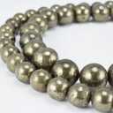 Pyrite Round Natural Gemstone Beads 6mm/8mm/10mm Natural healing stone, Beads,Pyrite Beads