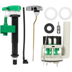 3-Inch Flush Valve Repair Kit for Most One-Piece Toilets, Compatible with TOTO Replacement Parts, Includes Toilet Drain Valve, G1/2" Adjustable Fill Valve, Flush Handle Lever, Gasket