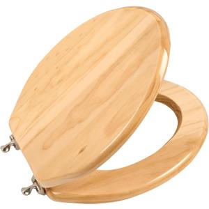 Toilet Seat, Solid Wood, Pine Wood, High Gloss Finish, PIKLiDS (Elongated)