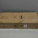 Wood Double Curtain Rod 36-153 Inch, Boho Decorative Extra Long Dual Curtain Rods for Windows, 1" Adjustable Heavy Duty Double Rod, Unique Handmade Imitation Wood Grain Leaf Finials Design