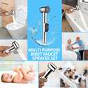 Handheld Bidet Sprayer for Toilet - Durable ABS Bathroom Jet for Feminine Hygiene, Baby Cloth Diaper Washer & Pet Bathing - Lightweight Toilet Attachment with Hose, Easy DIY Installation
