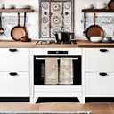 Light Coquette Bow Plaid Goose Kitchen Towels Set of 2, Neutral Beige Checkered Dish Tea Towels for Kitchen Decor, Cute Goose Animal Hand Towels for Bathroom Decor, 16x24 Inches