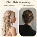 French Hair Pins,6PCS U Shape Elegant Women Prestige Hair Pins, Acrylic Hair Accessories for All Hair Types, Effortless Updos