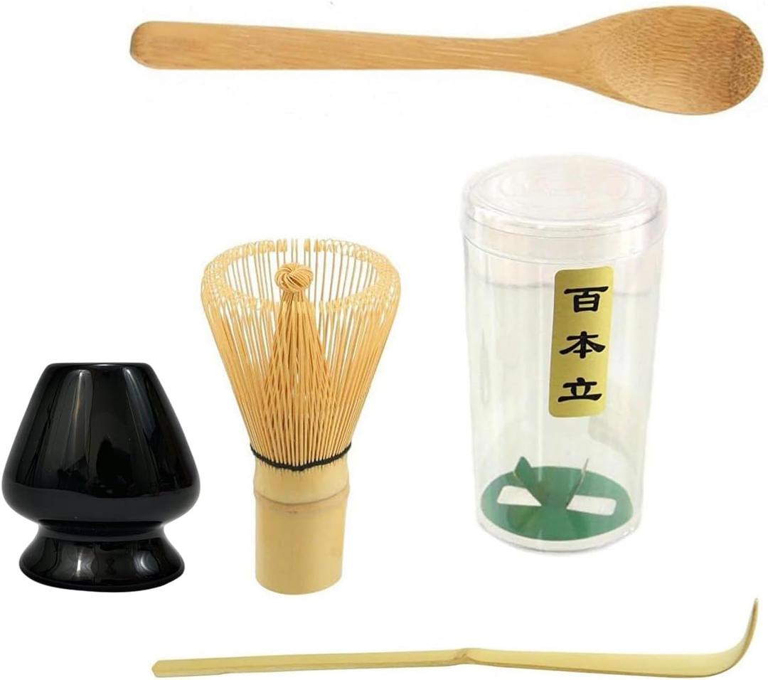 Matcha Tea Set Matcha Whisk, Ceramic Whisk Holder, Tea Scoop, Japanese Matcha Tea Tool Kit