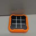 4-in-1 Tic Tac Toe Bolt Game, Handheld Electric Puzzle Game with Silent Mode, Portable Strategy Set for Kids & Adults,Travel Games, Birthday Gifts (Orange）