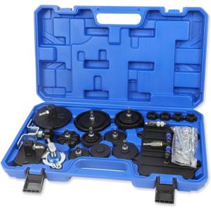 MR CARTOOL Automotive Brake Bleeder Kit 12PCS Brake Master Cylinder Adapters with Quick Coupler, Brake System Fluid Bleeding Tools Set for Most Vehicles