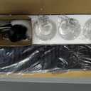Espird Bathroom Vanity Light, 3-Light Matte Black with Clear Glass Shade, 22-Inch Modern Wall Sconces, Bathroom Lighting Fixtures Over Mirror for Living Room